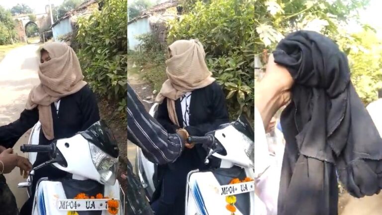 VIDEO: Hindu extremists force Muslim woman to take burqa off in India