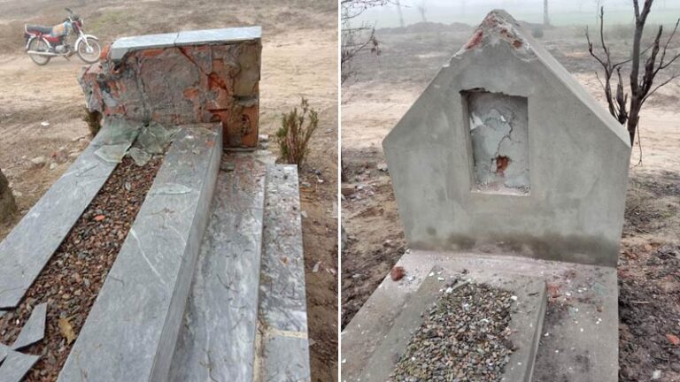 Ahmadis accuse police of desecrating 45 tombstones in Hafizabad